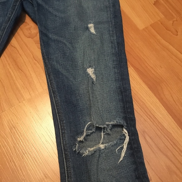 rag and bone distressed zipper capri jeans 25 - Picture 3 of 10
